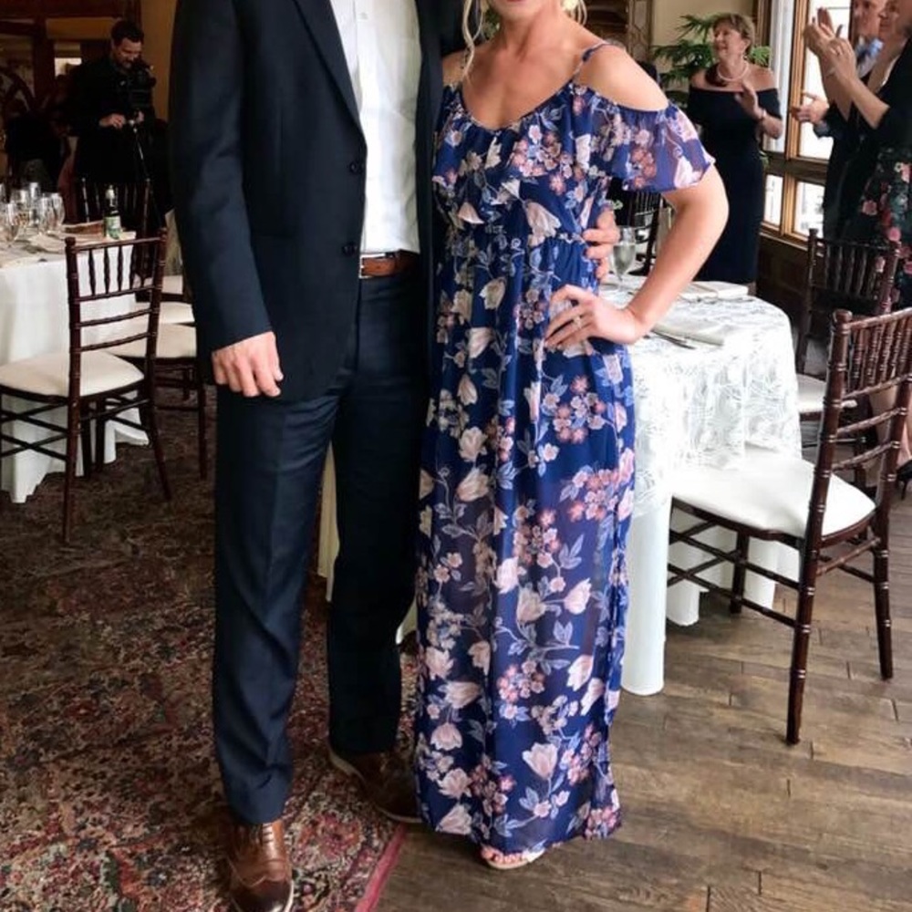 Off the shoulder maxi dress